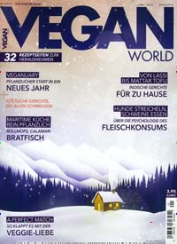 Titelbild der Ausgabe 1/2023 von Vegan World. Diese Zeitschrift und viele weitere Kochzeitschriften und Backzeitschriften als Abo oder epaper bei United Kiosk online kaufen.