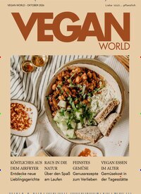 Titelbild der Ausgabe 10/2026 von Vegan World. Diese Zeitschrift und viele weitere Kochzeitschriften und Backzeitschriften als Abo oder epaper bei United Kiosk online kaufen.