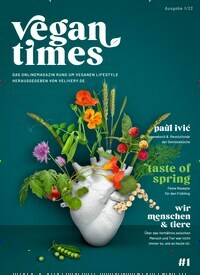 Titelbild der Ausgabe 1/2023 von VeganTimes. Diese Zeitschrift und viele weitere Kochzeitschriften und Backzeitschriften als Abo oder epaper bei United Kiosk online kaufen.