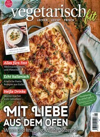 Titelbild der Ausgabe 1/2021 von vegetarisch Fit. Diese Zeitschrift und viele weitere Kochzeitschriften und Backzeitschriften als Abo oder epaper bei United Kiosk online kaufen.