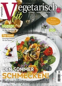 Titelbild der Ausgabe 4/2022 von vegetarisch Fit. Diese Zeitschrift und viele weitere Kochzeitschriften und Backzeitschriften als Abo oder epaper bei United Kiosk online kaufen.