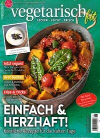 Titelbild der Ausgabe 6/2020 von vegetarisch Fit. Diese Zeitschrift und viele weitere Kochzeitschriften und Backzeitschriften als Abo oder epaper bei United Kiosk online kaufen.