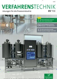 Titelbild der Ausgabe 5/2023 von Verfahrenstechnik. Diese Zeitschrift und viele weitere Industriemagazine und Handwerkmagazine als Abo oder epaper bei United Kiosk online kaufen.