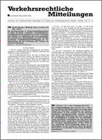 Titelbild der Ausgabe 9/2023 von Verkehrsrechtliche Mitteilungen. Diese Zeitschrift und viele weitere Jurazeitschriften und Zeitschriften für Verwaltung als Abo oder epaper bei United Kiosk online kaufen.