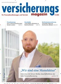 Titelbild der Ausgabe 12/2025 von Versicherungsmagazin. Diese Zeitschrift und viele weitere Businessmagazine als Abo oder epaper bei United Kiosk online kaufen.
