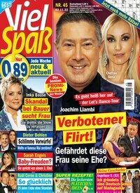 Titelbild der Ausgabe 45/2022 von Viel Spaß. Diese Zeitschrift und viele weitere Frauenzeitschriften als Abo oder epaper bei United Kiosk online kaufen.