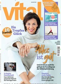 Titelbild der Ausgabe 1/2023 von Vital. Diese Zeitschrift und viele weitere Frauenzeitschriften als Abo oder epaper bei United Kiosk online kaufen.