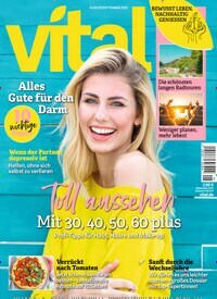 Titelbild der Ausgabe 5/2023 von Vital. Diese Zeitschrift und viele weitere Frauenzeitschriften als Abo oder epaper bei United Kiosk online kaufen.