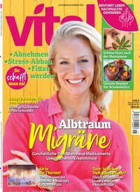 Titelbild der Ausgabe 6/2025 von Vital. Diese Zeitschrift und viele weitere Frauenzeitschriften als Abo oder epaper bei United Kiosk online kaufen.