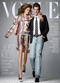Titelbild der Ausgabe 5/2026 von Vogue USA. Diese Zeitschrift und viele weitere Modemagazine und DIY-Magazine als Abo oder epaper bei United Kiosk online kaufen.