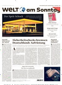 Titelbild der Ausgabe 38/2026 von WamS Welt am Sonntag Gesamt Frühausgabe. Diese Zeitschrift und viele weitere Zeitungsabos als Abo oder epaper bei United Kiosk online kaufen.