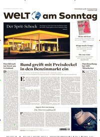 Titelbild der Ausgabe 38/2026 von WamS Welt am Sonntag Hamburg. Diese Zeitschrift und viele weitere Zeitungsabos als Abo oder epaper bei United Kiosk online kaufen.