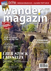 Titelbild der Ausgabe 228/2025 von Wandermagazin. Diese Zeitschrift und viele weitere Reisemagazine, Freizeitmagazine und Wissensmagazine als Abo oder epaper bei United Kiosk online kaufen.