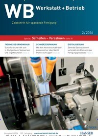 Titelbild der Ausgabe 2/2026 von WB Werkstatt + Betrieb. Diese Zeitschrift und viele weitere Industriemagazine und Handwerkmagazine als Abo oder epaper bei United Kiosk online kaufen.