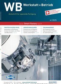 Titelbild der Ausgabe 4/2025 von WB Werkstatt + Betrieb. Diese Zeitschrift und viele weitere Industriemagazine und Handwerkmagazine als Abo oder epaper bei United Kiosk online kaufen.