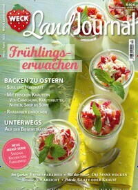 Titelbild der Ausgabe 2/2023 von Weck LandJournal. Diese Zeitschrift und viele weitere Kochzeitschriften und Backzeitschriften als Abo oder epaper bei United Kiosk online kaufen.