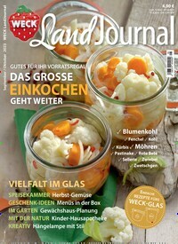 Titelbild der Ausgabe 5/2023 von Weck LandJournal. Diese Zeitschrift und viele weitere Kochzeitschriften und Backzeitschriften als Abo oder epaper bei United Kiosk online kaufen.