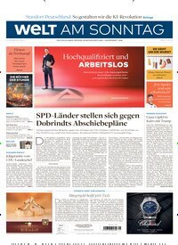 Titelbild der Ausgabe 41/2025 von Welt am Sonntag Bayern. Diese Zeitschrift und viele weitere Zeitungsabos als Abo oder epaper bei United Kiosk online kaufen.