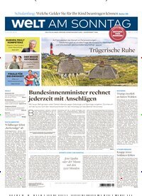 Titelbild der Ausgabe 29/2026 von Welt am Sonntag Bayern Frühausgabe. Diese Zeitschrift und viele weitere Zeitungsabos als Abo oder epaper bei United Kiosk online kaufen.