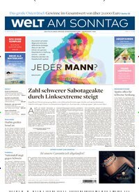 Titelbild der Ausgabe 13/2026 von Welt am Sonntag Gesamtausgabe. Diese Zeitschrift und viele weitere Zeitungsabos als Abo oder epaper bei United Kiosk online kaufen.