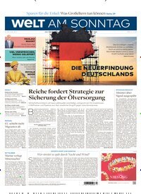Titelbild der Ausgabe 17/2026 von Welt am Sonntag Gesamtausgabe. Diese Zeitschrift und viele weitere Zeitungsabos als Abo oder epaper bei United Kiosk online kaufen.