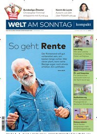 Titelbild der Ausgabe 10/2026 von Welt am Sonntag kompakt. Diese Zeitschrift und viele weitere Zeitungsabos als Abo oder epaper bei United Kiosk online kaufen.