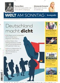 Titelbild der Ausgabe 23/2025 von Welt am Sonntag kompakt. Diese Zeitschrift und viele weitere Zeitungsabos als Abo oder epaper bei United Kiosk online kaufen.