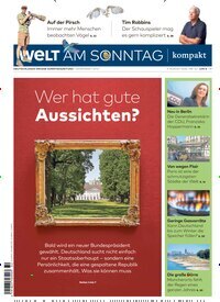 Titelbild der Ausgabe 32/2026 von Welt am Sonntag kompakt. Diese Zeitschrift und viele weitere Zeitungsabos als Abo oder epaper bei United Kiosk online kaufen.