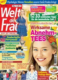 Titelbild der Ausgabe 8/2022 von Welt der Frau. Diese Zeitschrift und viele weitere Frauenzeitschriften als Abo oder epaper bei United Kiosk online kaufen.