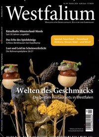 Titelbild der Ausgabe 3/2026 von Westfalium. Diese Zeitschrift und viele weitere Lifestylemagazine und Peoplemagazine als Abo oder epaper bei United Kiosk online kaufen.