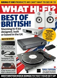 Titelbild der Ausgabe 7/2023 von What Hi-Fi?. Diese Zeitschrift und viele weitere Audiomagazine, Filmmagazine und Fotozeitschriften als Abo oder epaper bei United Kiosk online kaufen.