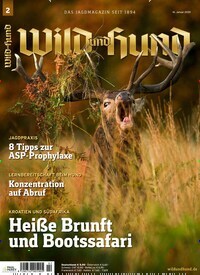 Titelbild der Ausgabe 2/2020 von Wild und Hund. Diese Zeitschrift und viele weitere Sportmagazine als Abo oder epaper bei United Kiosk online kaufen.