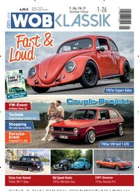 Titelbild der Ausgabe 1/2026 von WOB Klassik. Diese Zeitschrift und viele weitere Automagazine und Motorradzeitschriften als Abo oder epaper bei United Kiosk online kaufen.