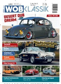Titelbild der Ausgabe 2/2026 von WOB Klassik. Diese Zeitschrift und viele weitere Automagazine und Motorradzeitschriften als Abo oder epaper bei United Kiosk online kaufen.