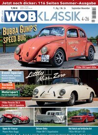 Titelbild der Ausgabe 4/2026 von WOB Klassik. Diese Zeitschrift und viele weitere Automagazine und Motorradzeitschriften als Abo oder epaper bei United Kiosk online kaufen.