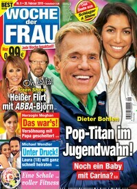 Titelbild der Ausgabe 9/2019 von Woche der Frau. Diese Zeitschrift und viele weitere Frauenzeitschriften als Abo oder epaper bei United Kiosk online kaufen.
