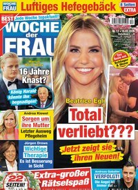 Titelbild der Ausgabe 12/2026 von Woche der Frau. Diese Zeitschrift und viele weitere Frauenzeitschriften als Abo oder epaper bei United Kiosk online kaufen.