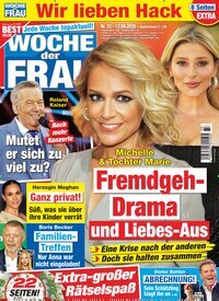 Titelbild der Ausgabe 33/2026 von Woche der Frau. Diese Zeitschrift und viele weitere Frauenzeitschriften als Abo oder epaper bei United Kiosk online kaufen.