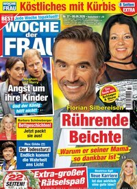 Titelbild der Ausgabe 37/2026 von Woche der Frau. Diese Zeitschrift und viele weitere Frauenzeitschriften als Abo oder epaper bei United Kiosk online kaufen.