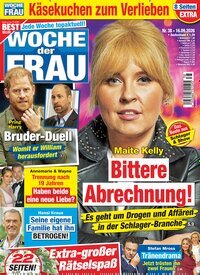 Titelbild der Ausgabe 38/2026 von Woche der Frau. Diese Zeitschrift und viele weitere Frauenzeitschriften als Abo oder epaper bei United Kiosk online kaufen.