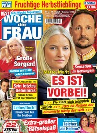 Titelbild der Ausgabe 42/2026 von Woche der Frau. Diese Zeitschrift und viele weitere Frauenzeitschriften als Abo oder epaper bei United Kiosk online kaufen.