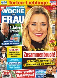 Titelbild der Ausgabe 43/2025 von Woche der Frau. Diese Zeitschrift und viele weitere Frauenzeitschriften als Abo oder epaper bei United Kiosk online kaufen.