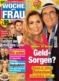 Titelbild der Ausgabe 50/2018 von Woche der Frau. Diese Zeitschrift und viele weitere Frauenzeitschriften als Abo oder epaper bei United Kiosk online kaufen.