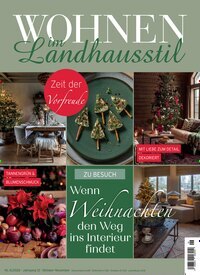 Titelbild der Ausgabe 6/2026 von Wohnen im Landhausstil. Diese Zeitschrift und viele weitere Gartenzeitschriften und Wohnzeitschriften als Abo oder epaper bei United Kiosk online kaufen.