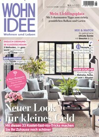 Titelbild der Ausgabe 6/2023 von Wohnidee. Diese Zeitschrift und viele weitere Gartenzeitschriften und Wohnzeitschriften als Abo oder epaper bei United Kiosk online kaufen.