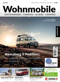 Titelbild der Ausgabe 6/2026 von Wohnmobile Kastenwagen, Caravan, Allrad & Camping. Diese Zeitschrift und viele weitere Automagazine und Motorradzeitschriften als Abo oder epaper bei United Kiosk online kaufen.