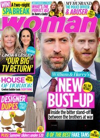 Titelbild der Ausgabe 23/2026 von Woman. Diese Zeitschrift und viele weitere Frauenzeitschriften als Abo oder epaper bei United Kiosk online kaufen.