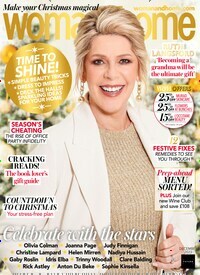 Titelbild der Ausgabe 12/2023 von Woman and Home. Diese Zeitschrift und viele weitere Frauenzeitschriften als Abo oder epaper bei United Kiosk online kaufen.