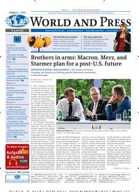 Titelbild der Ausgabe 16/2025 von World and Press. Diese Zeitschrift und viele weitere Reisemagazine, Freizeitmagazine und Wissensmagazine als Abo oder epaper bei United Kiosk online kaufen.