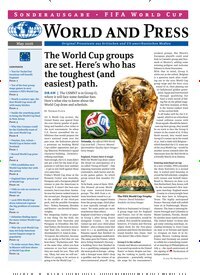 Titelbild der Ausgabe 1/2026 von World and Press - Fifa World Cup. Diese Zeitschrift und viele weitere Reisemagazine, Freizeitmagazine und Wissensmagazine als Abo oder epaper bei United Kiosk online kaufen.